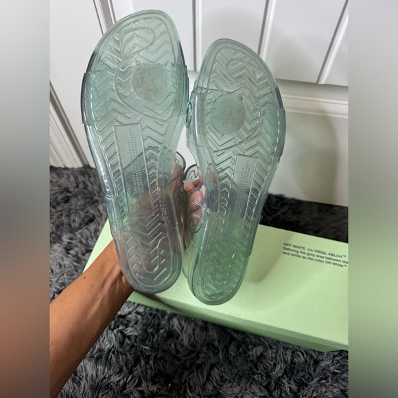 Off-White Ziptie Jelly Sandals Size 38 - Picture 3 of 3